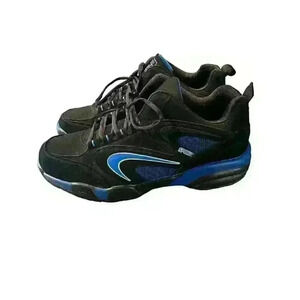Fashion Sport Men's Size 13 Running Sneakers Black/Blue Black Laces EUR Size 48